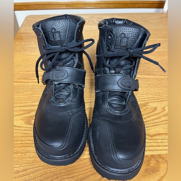 iicon asphalt technologies motorcycle black leather boots Size 11 - Picture 5 of 11